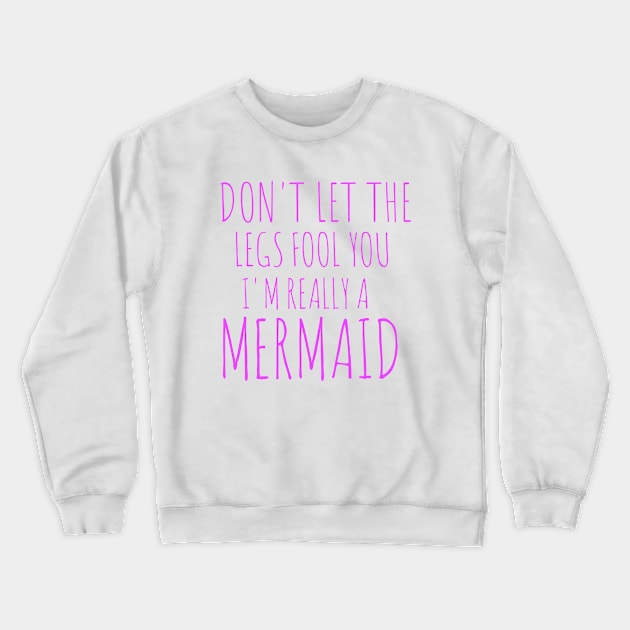 Mermaid t-shirt Crewneck Sweatshirt by Coreoceanart